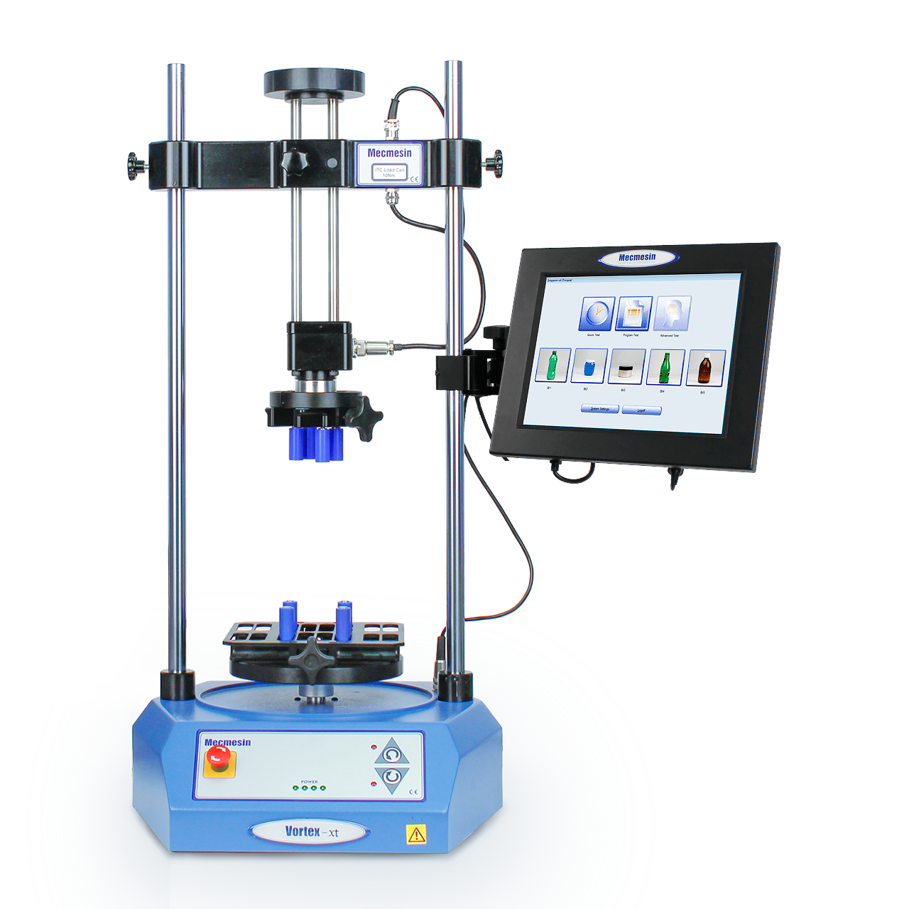 Mecmesin Vortex-xt advanced torque and closure tester with touchscreen console